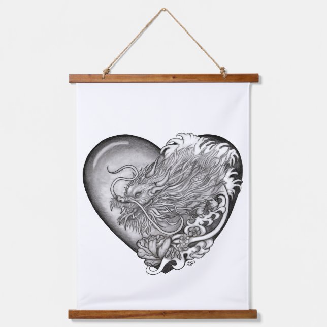 Dragon Heart Hanging Tapestry (Front)
