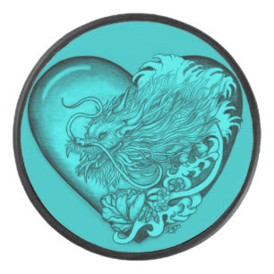 Dragon Heart Hockey Puck