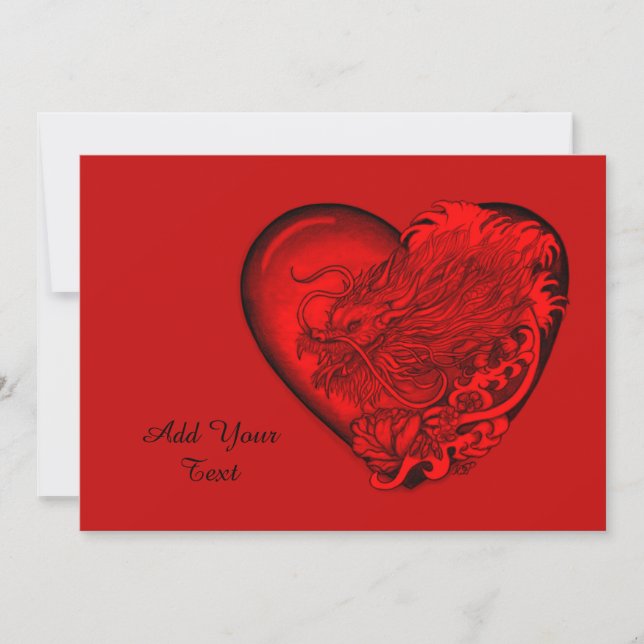 Dragon Heart Holiday Card (Front)