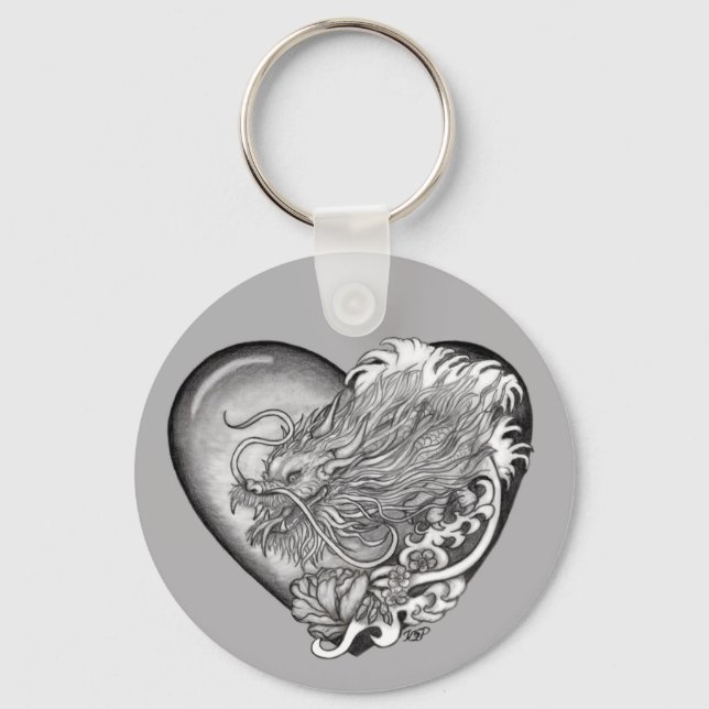 Dragon Heart Key Ring (Front)