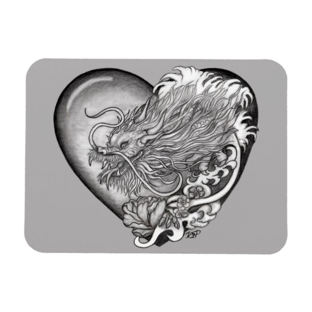 Dragon Heart Magnet (Horizontal)