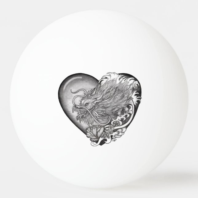 Dragon Heart Ping Pong Ball (Front)