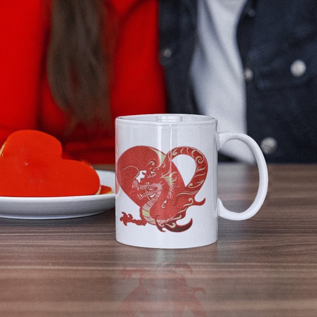 Dragon Heart Valentine Coffee Mug (Dragon Heart Valentine Coffee Mug)