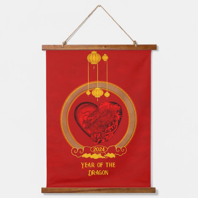 Dragon Heart , Year of the Dragon Hanging Tapestry (Front)
