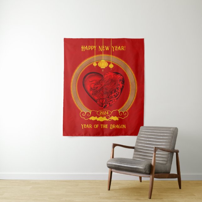 Dragon Heart , Year of the Dragon Tapestry (In Situ)