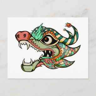 dragon holiday postcard
