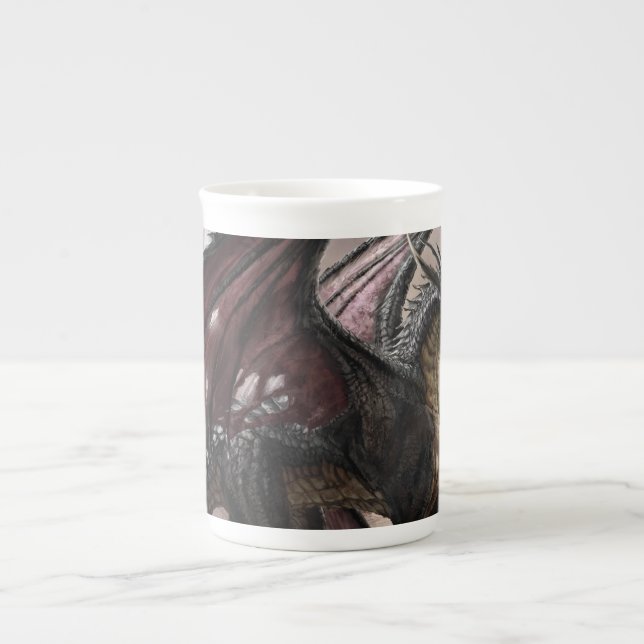 Dragon In Cave Bone China Mug (Front)