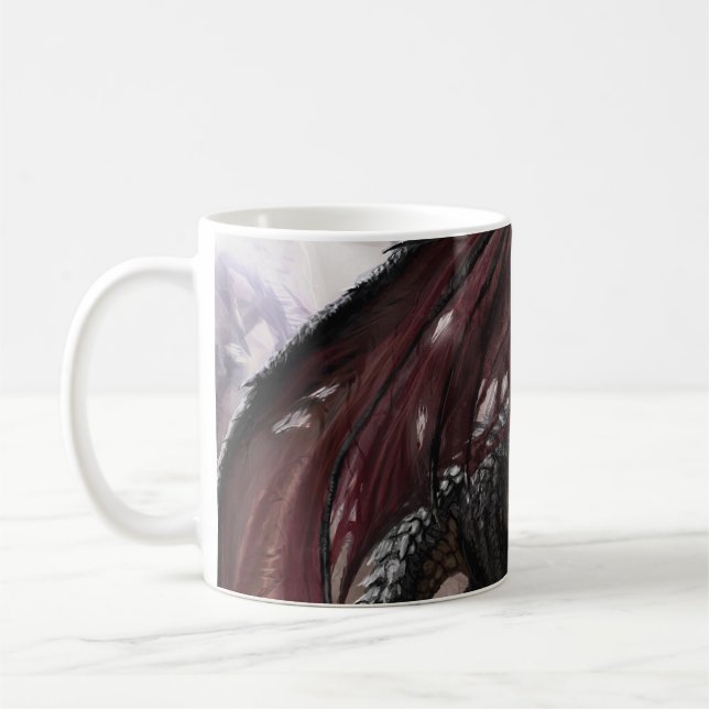 Dragon In Cave Coffee Mug (Left)