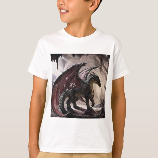 Dragon In Cave T-Shirt (Front)