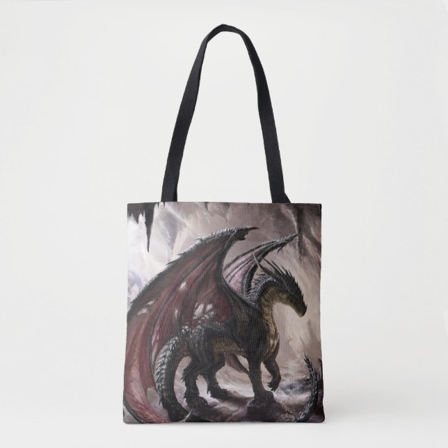 Dragon In Cave Tote Bag (Front)