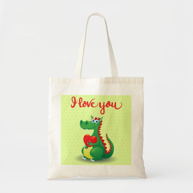 Dragon in Love Tote Bag (Front)