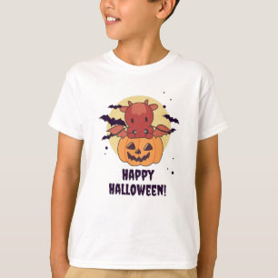 Dragon In Pumpkin Sweet Dragon Happy Halloween T-Shirt