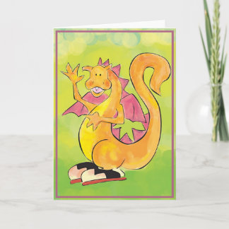 Dragon in Saddleshoes Card