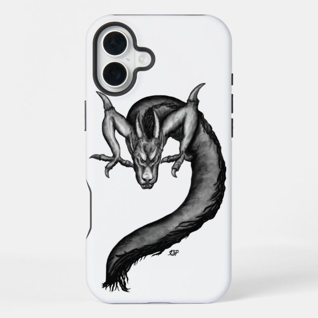 Dragon in Tattoo Style iPhone Case (Back)