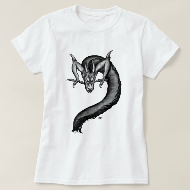 Dragon in Tattoo Style T-Shirt (Design Front)