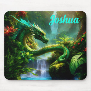 Dragon in the Jungle Mouse Pad