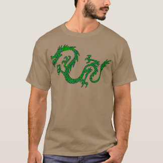 Dragon Japan Retro Style Asia Mosaic Dragon Premiu T-Shirt