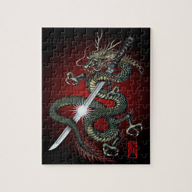 Dragon katana3 jigsaw puzzle (Vertical)