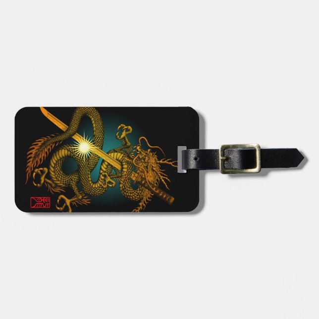Dragon Katana 4 Luggage Tag (Front Horizontal)