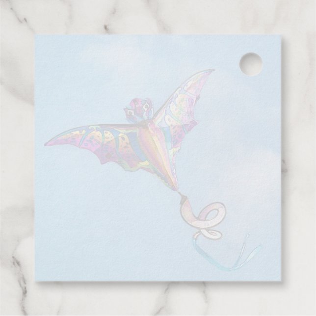 Dragon Kite  Favour Tags (Back)