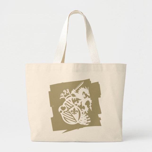 Dragon_Knight Large Tote Bag (Front)