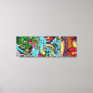 Dragon Koi Canvas Print