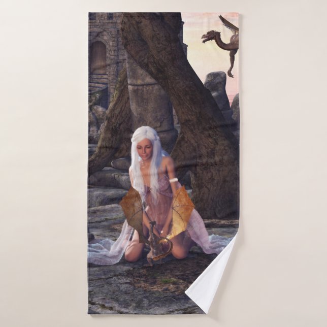 Dragon Lady Bath Towel (Bath Towel)