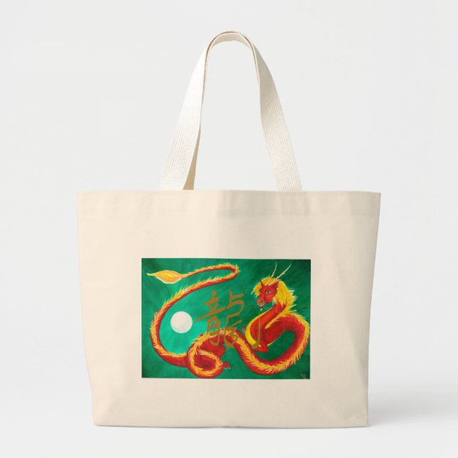 Dragon Large Tote Bag (Front)