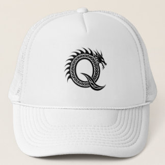 Dragon Letter Q – Unique Dragon Alphabet Design Trucker Hat