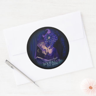 Dragon light Bookclub  Classic Round Sticker