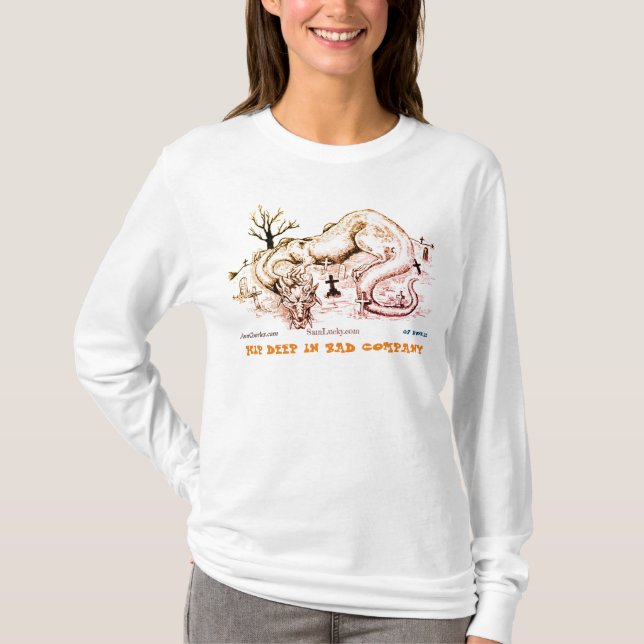 Dragon long sleeve-t by Ann Charles T-Shirt (Front)