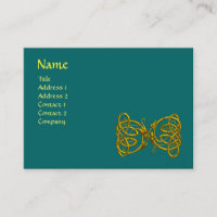 DRAGON LOVE / Gold Celtic Knot Dragons Green