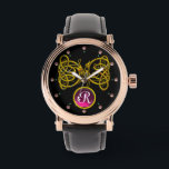 DRAGON LOVE/ GOLD CELTIC KNOTS GEMSTONE MONOGRAM<br><div class="desc">Elegant 3D ptnk ruby gem stone with gold Celtic dragons  .Very accurated 3D modelling and rendering  by Bulgan Lumini (c).Part from series Hyper Talismans.</div>