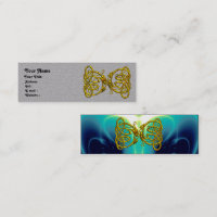 DRAGON LOVE Gold Celtic Knots Teal Blue Grey Paper