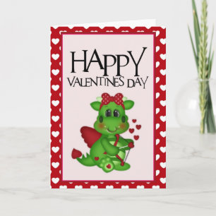 Dragon Love Happy Valentine's Day Greeting Card 2