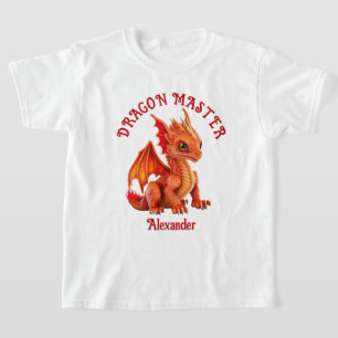 Dragon Master 3D Orange Dragon Personalize T-Shirt