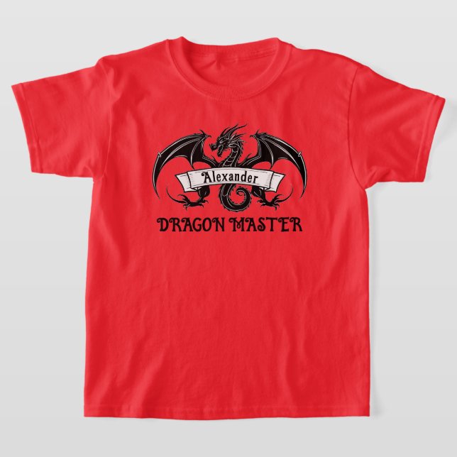 Dragon Master Personalise T-Shirt (Laydown)