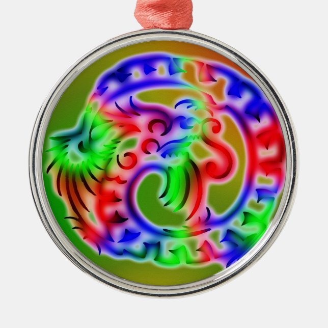 Dragon Metal Tree Decoration (Front)