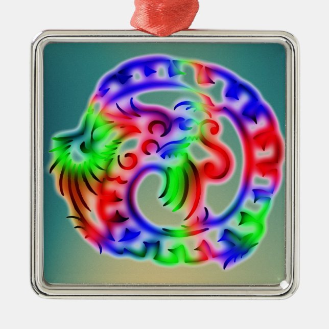 Dragon Metal Tree Decoration (Front)