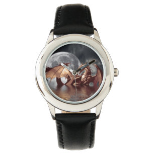 Dragon & Moon Fantasy Design Watch