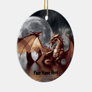 Dragon Moon Tree Ornament