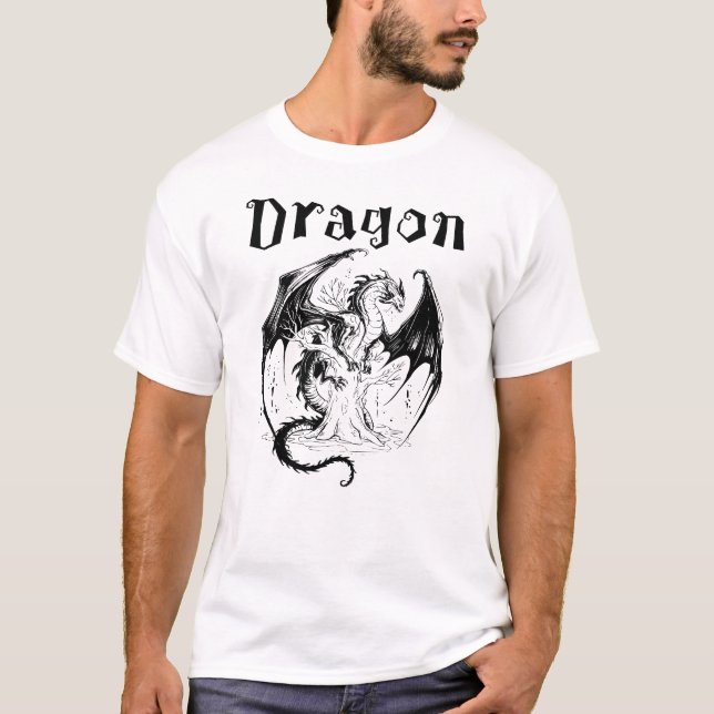Dragon, Mythical Creature T-Shirt (Front)