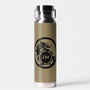 Dragon Novelty Golfer Initial Gift Water Bottle