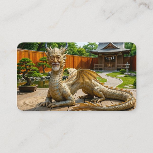 Dragon of Balance Bookmark Business Card (Front)