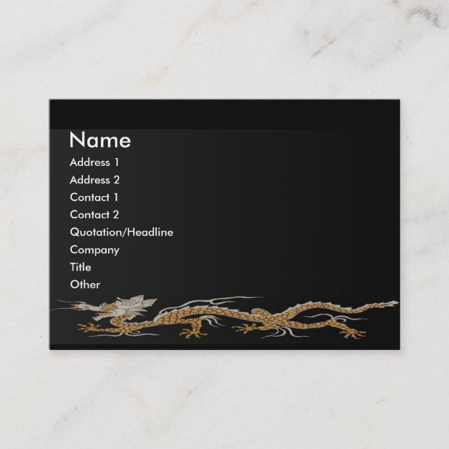 Dragon Of Buddhan Profile Card (Front)
