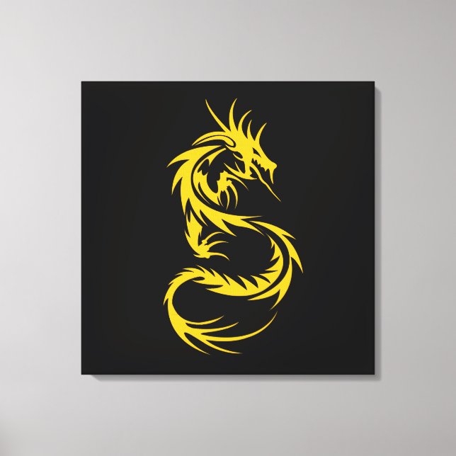 Dragon of Gold Canvas Print (Front)