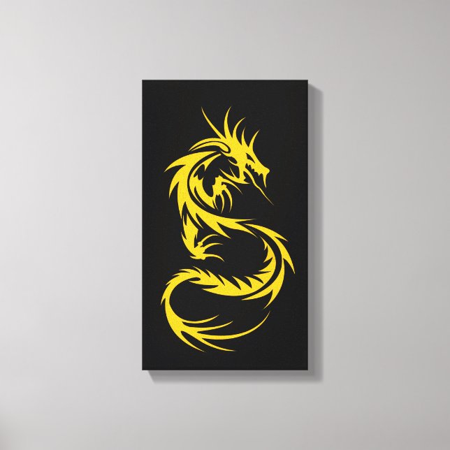 Dragon of Gold Canvas Print (Front)