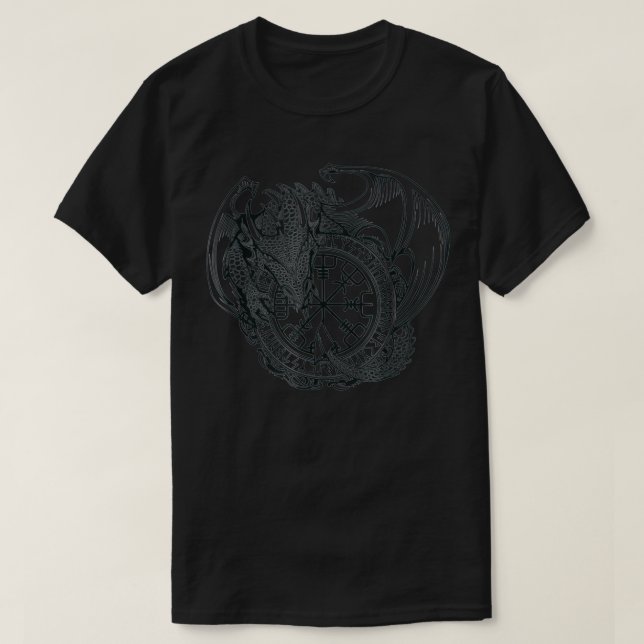 Dragon of Iceland   Nordic Viking Battle Folklore  T-Shirt (Design Front)