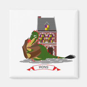 Dragon of Mons, Belgium Magnet