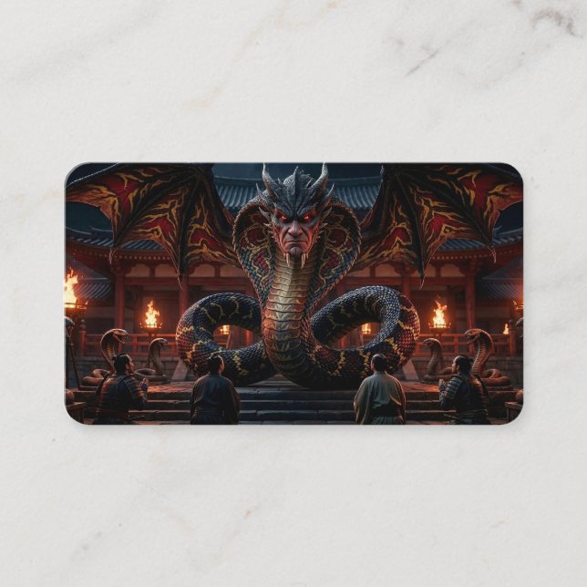 Dragon of Power Bookmark Business Card (Front)